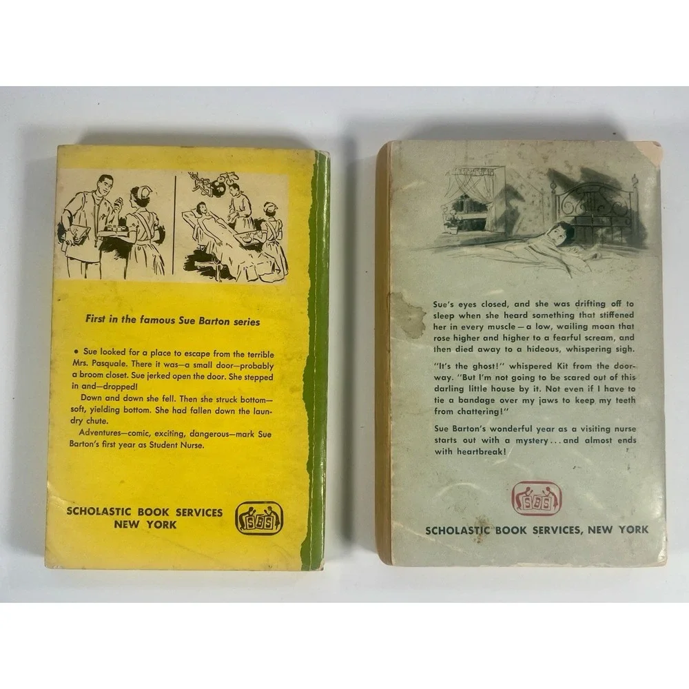 Vintage Sue Barton Nurse Book Lot Student Nurse Visiting Nurse 1960s Scholastic